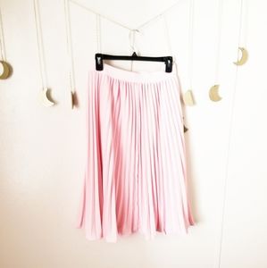 Kate Kasin High Waist Pleated Skirt